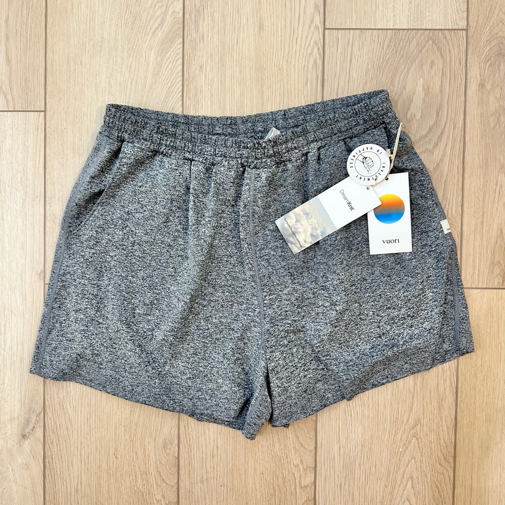 VUORI NEVER WORK grey shorts womens size M